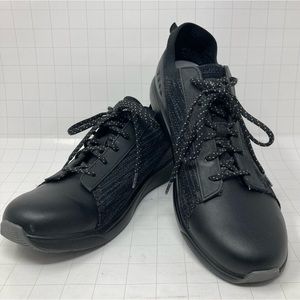 Like New Alegria 9.5 10 / 40 eu Traq black charcoal grey walking smart shoe